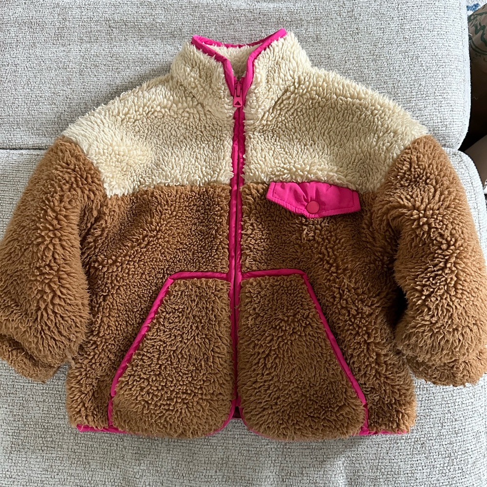 Zara Sherpa Toddler Girls Jacket